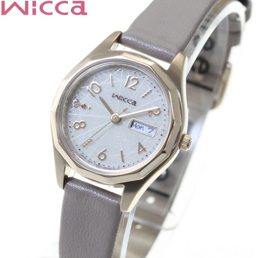 wicca（ウィッカ） シチズン ソーラーテック 腕時計 レディース デイ