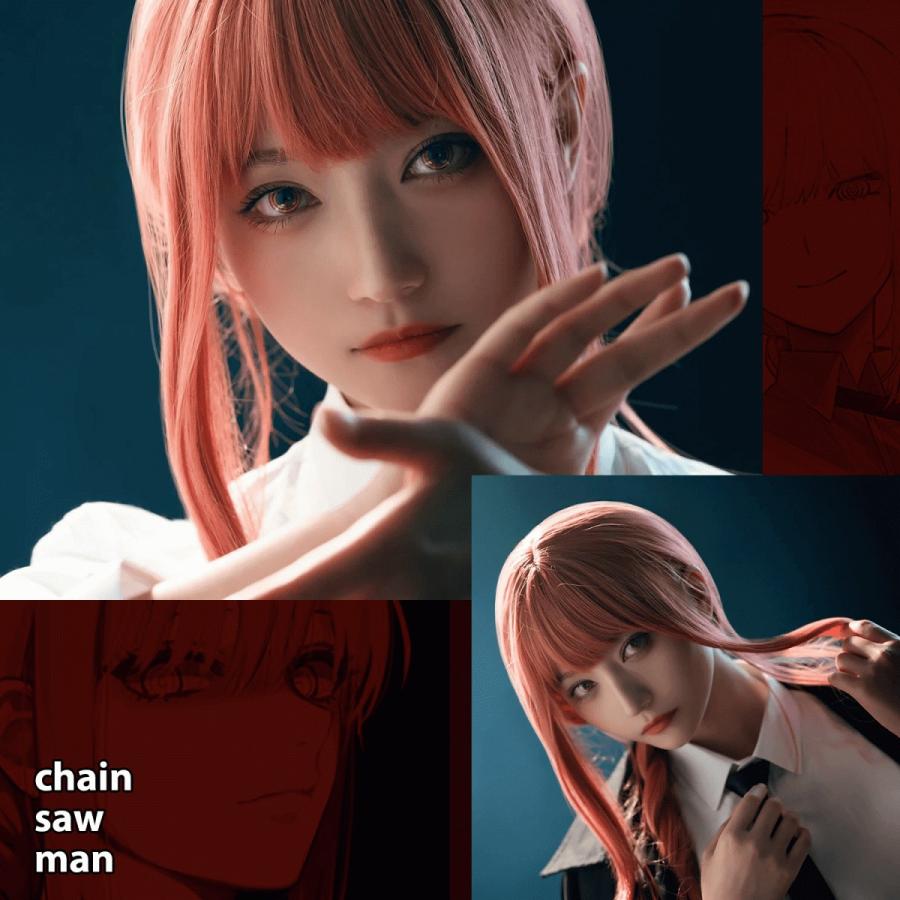 チェンソーマン マキマ コスプレ 衣装 ウィッグ付き ハロウイン ユニバ