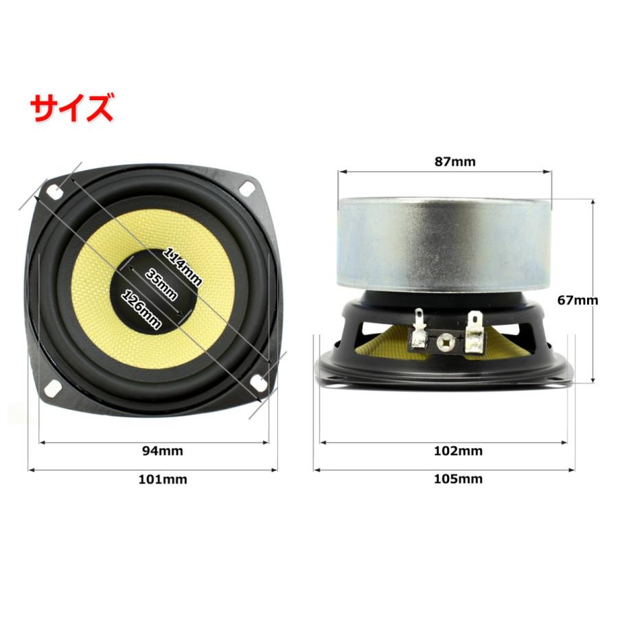 訳あり特価][ジャンク]ケブラーコーン仕様ウーハースピーカーユニット4