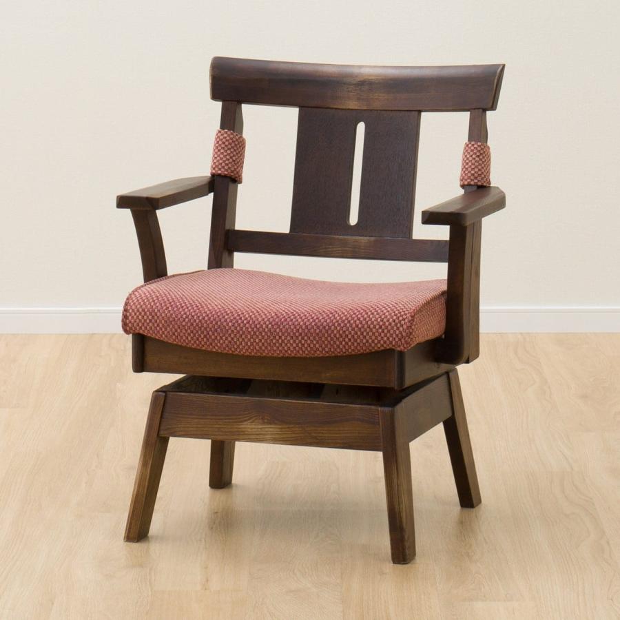 ニトリ（NITORI） 肘付き回転式ダイニングチェア(ヤマト2DBR) 食卓椅子