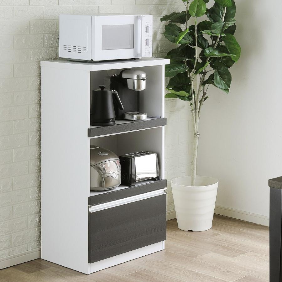 ニトリ（NITORI） 幅57.5cm 家電たっぷりレンジボード (引出しタイプ