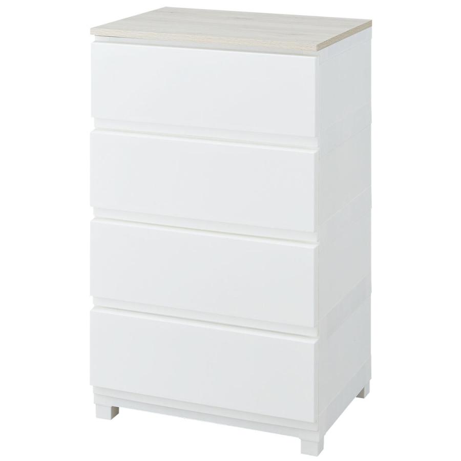 ニトリ（NITORI） 壁付きウッドトップ デコニーシーヴォ2(4段 ホワイト