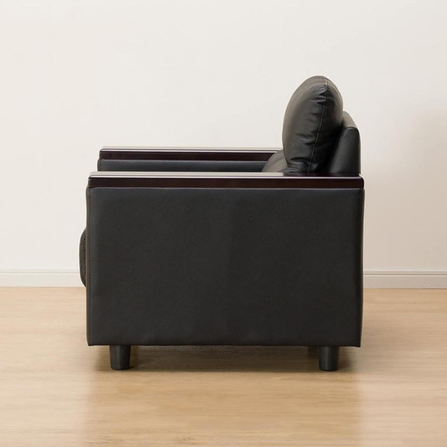 ニトリ（NITORI） 1人掛け本革ソファ(レグノ BK)ニトリ パーソナル