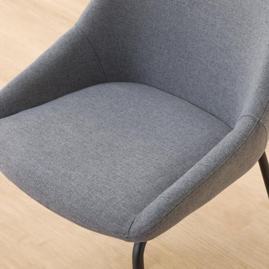 ニトリ（NITORI） ダイニングチェア(TS305 DGY) 食卓椅子 肘付き