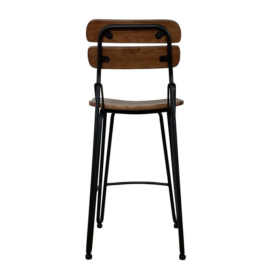 ニトリ（NITORI） 天然木ニレ無垢集成材 カウンターチェア(MBR