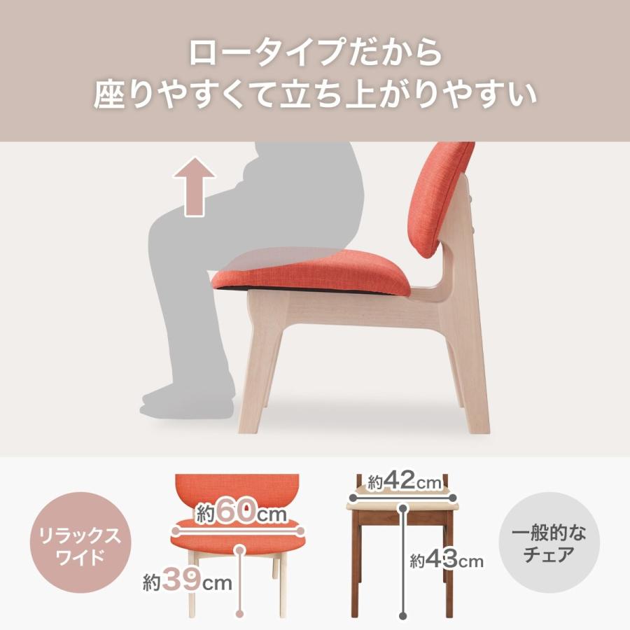 ニトリ（NITORI） リビングダイニング2人掛けチェア (リラックスワイド