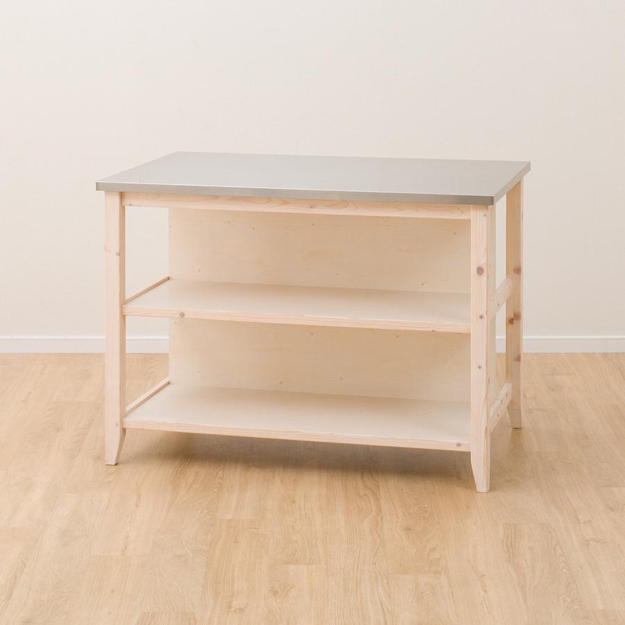 ニトリ（NITORI） ワークテーブル (シナモ12078WH ステン) キッチン