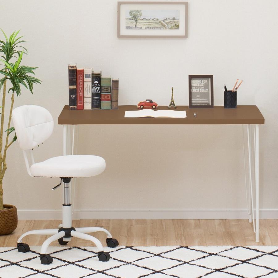 ニトリ（NITORI） デスクプレフェセット（天板140MBR/ワイヤーレッグ