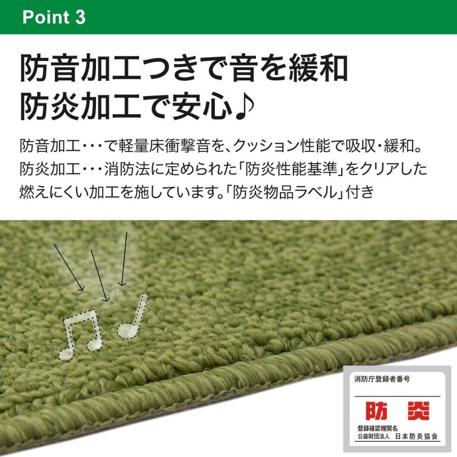 ニトリ（NITORI） 防音・防炎・抗菌防臭・防ダニカーペット(N