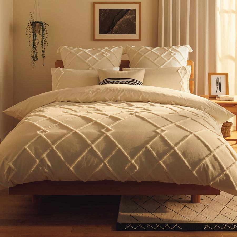 ニトリ（NITORI） シングル ひもなしラクラク掛ふとんカバー(N