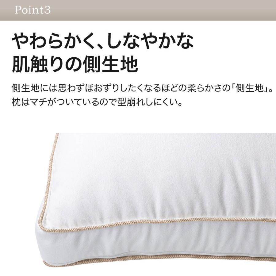 ニトリ（NITORI） プレミアム ホテルスタイル枕 羽毛入り(Nホテル3 D