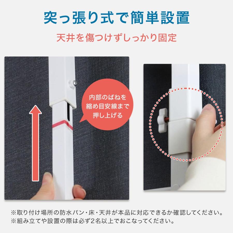 ニトリ（NITORI） 整理ボックス付き 突っ張り洗濯機ラック5点セット