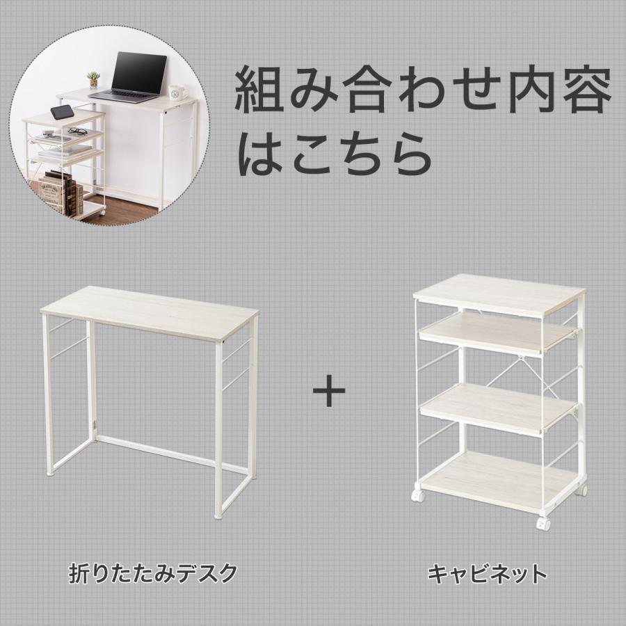 ニトリ（NITORI） 折りたたみデスク Nポルダ＋デスクキャビネット