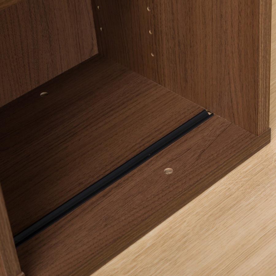 ニトリ（NITORI） スライド本棚(テイルI 100MBR） 書棚 ラック