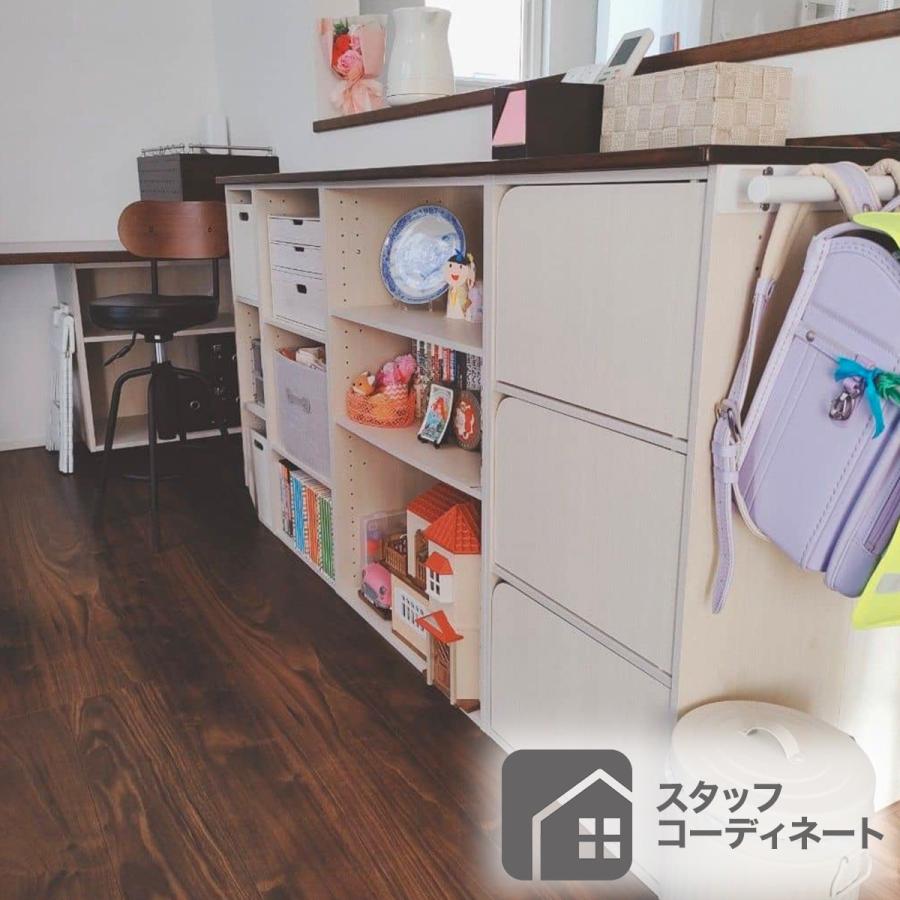 ニトリ（NITORI） 連結できるカラーボックス Nカラボ スリム 3段