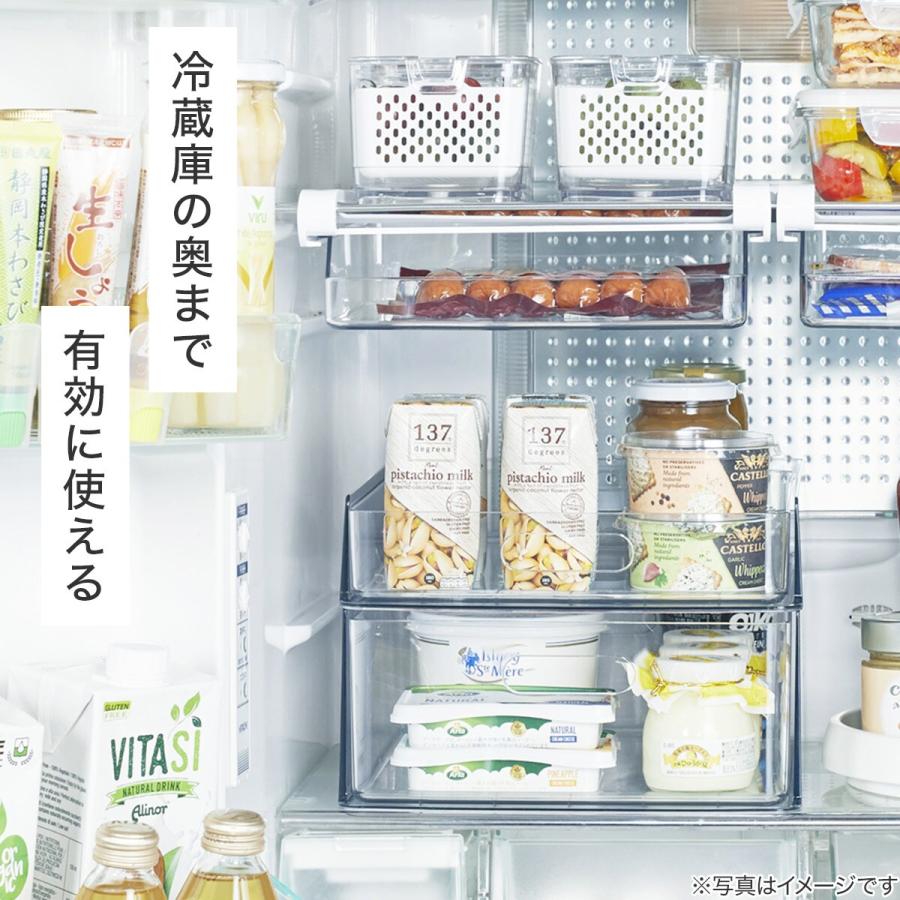 ニトリ（NITORI） Mサイズ(幅25cm) 冷蔵庫ラック・トレー 4点セット