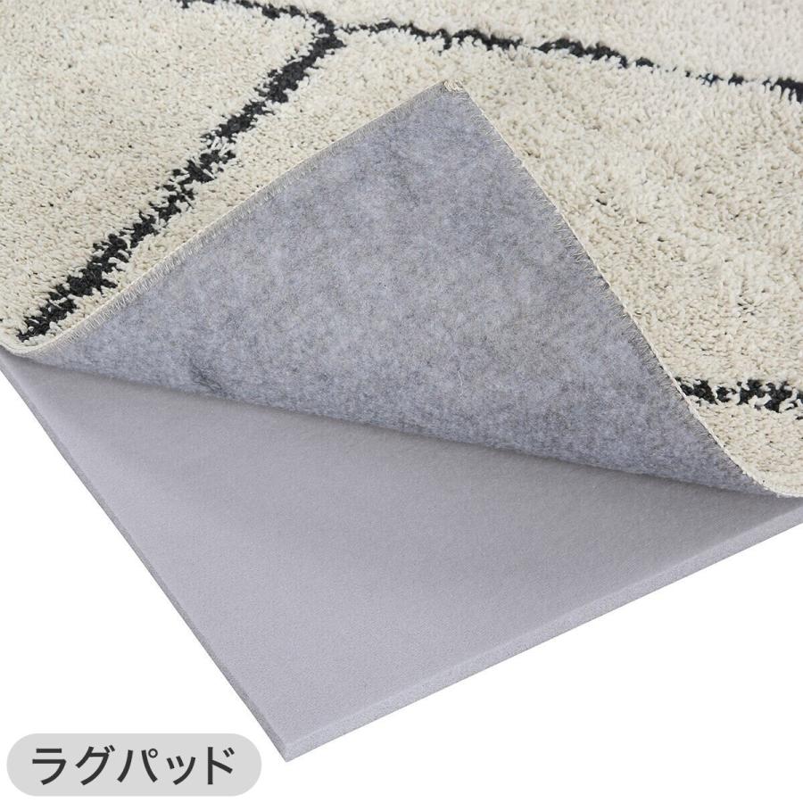 ニトリ（NITORI） 【2点セット】やわらかシャギーラグ(185X185 LGY