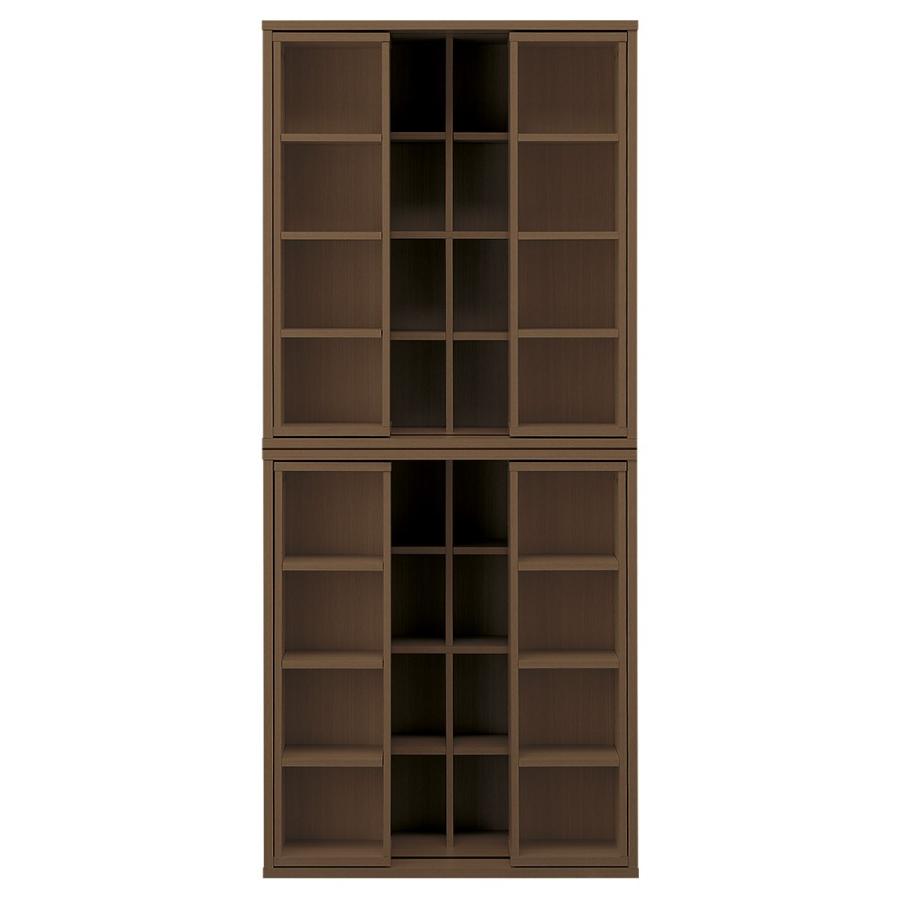 ニトリ（NITORI） 2連結スライド書棚(テイルI 80 MBR) ニトリ期間限定