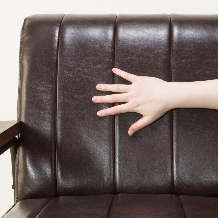 Nシールド ソファー ソファ 1人掛け 合成皮革ソファ(Nシールド