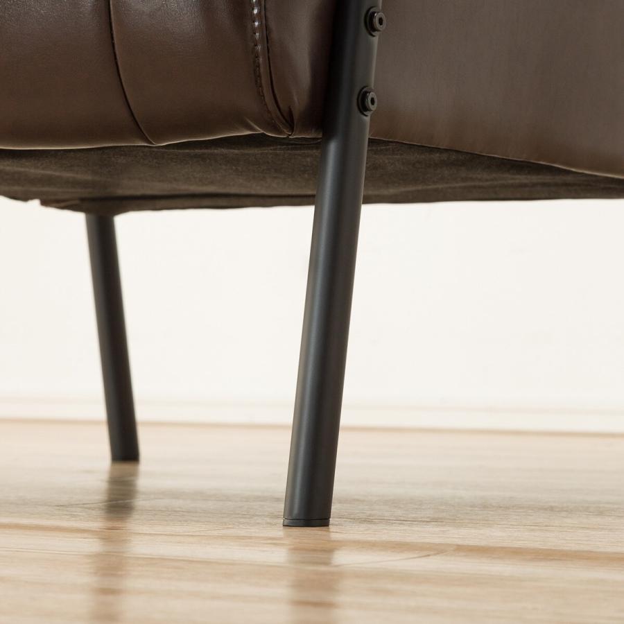 Nシールド ソファー ソファ 1人掛け 合成皮革ソファ(Nシールド