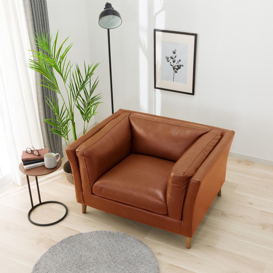 ニトリ（NITORI） ソファー ソファ 1人掛け (LB02 BR) パーソナル