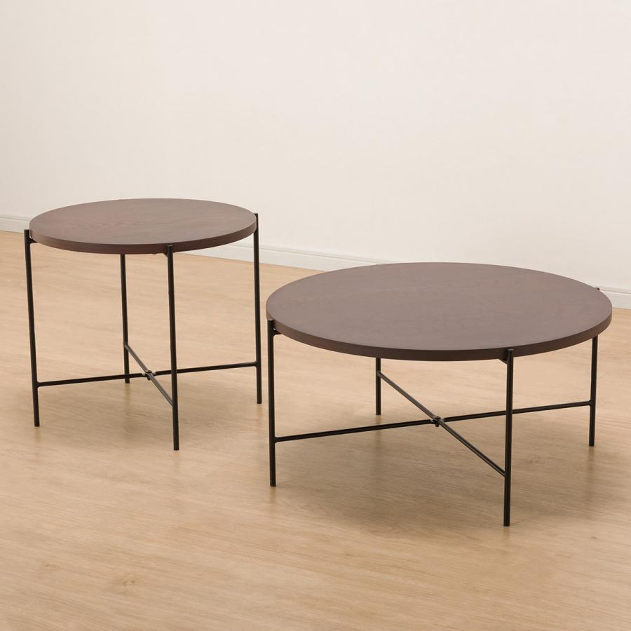 ニトリ（NITORI） 大：幅73・小：幅53cm 円形テーブルセット