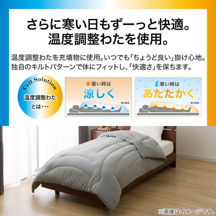 ニトリ（NITORI） 掛け布団 カバーなしで使える温度調整掛ふとん