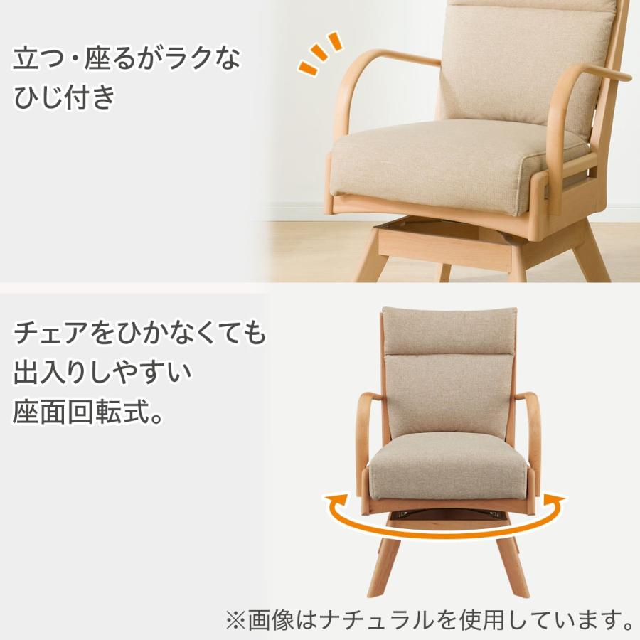 1.ソファのような座り心地(ニトリ C-27肘付き2脚+肘なし2脚）4脚