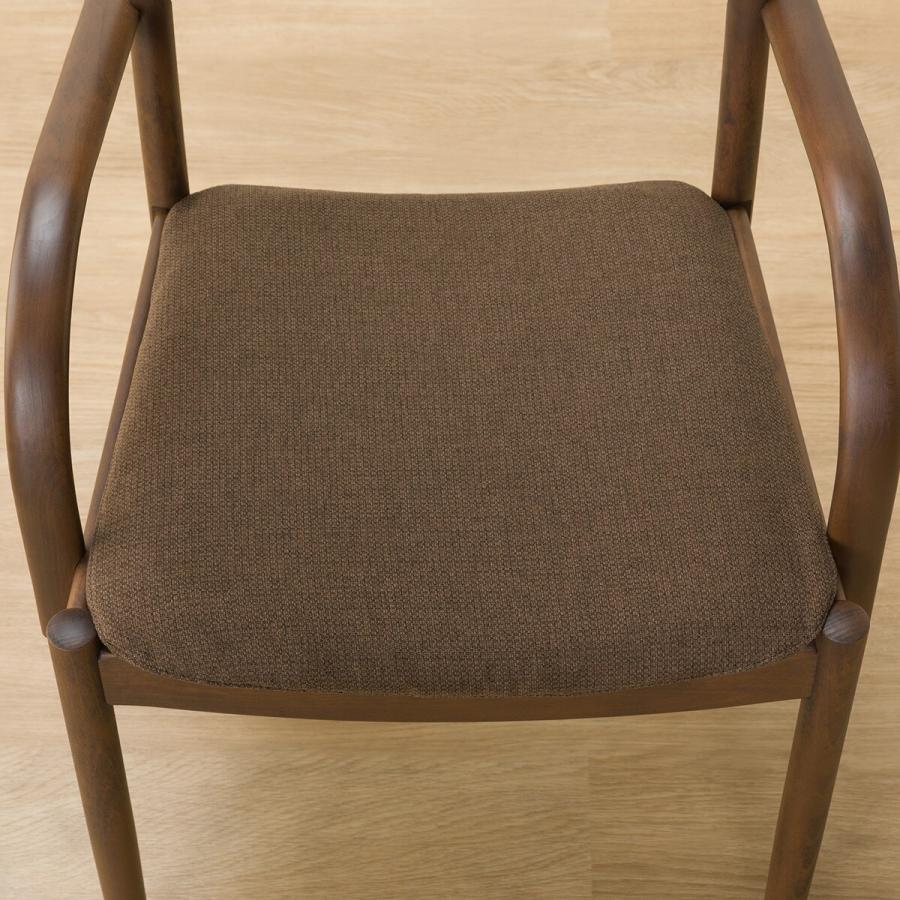 ニトリ（NITORI） ダイニングチェア(Nコレクション C-07肘付き MBR/AQ