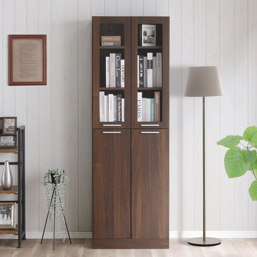 ニトリ（NITORI） ガラス扉付きフリーボード (幅59.5cm BR) : ニトリ