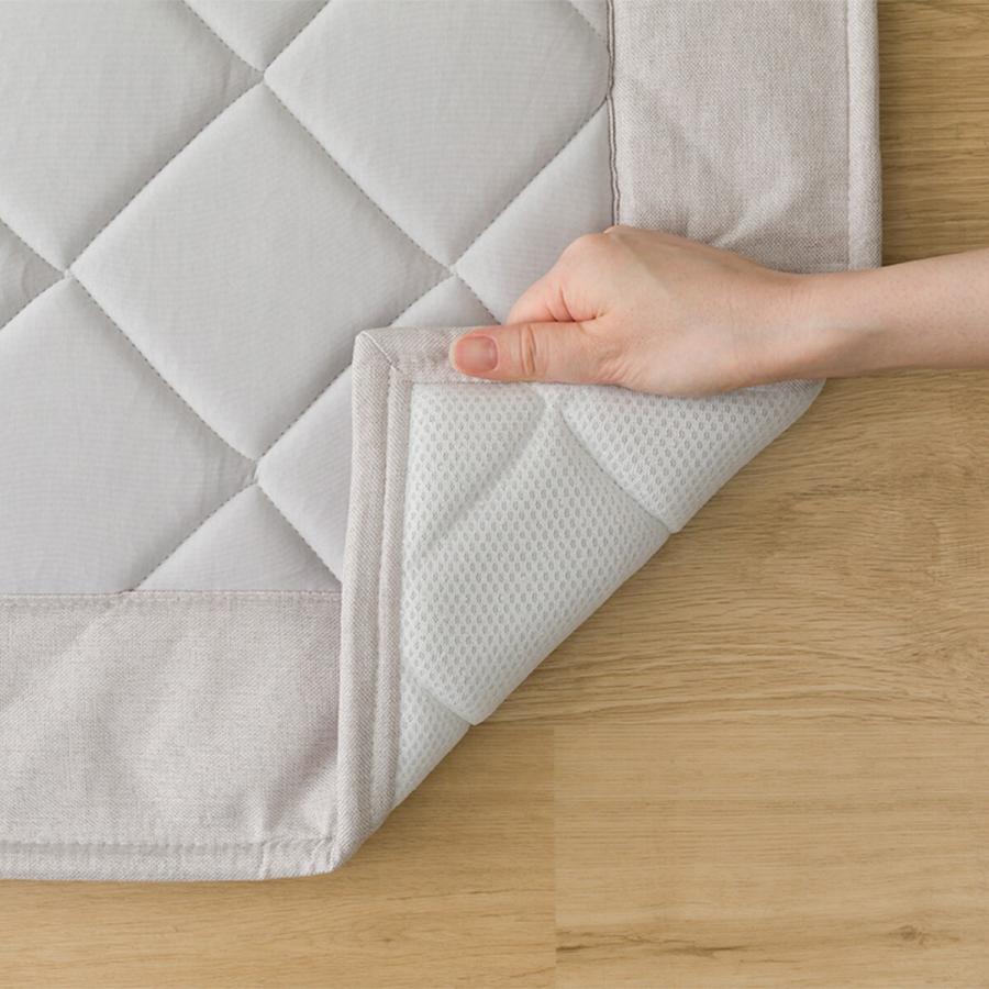 ニトリ（NITORI） 15mmウレタン入り 接触冷感+持続冷感+防汚加工ラグ(N