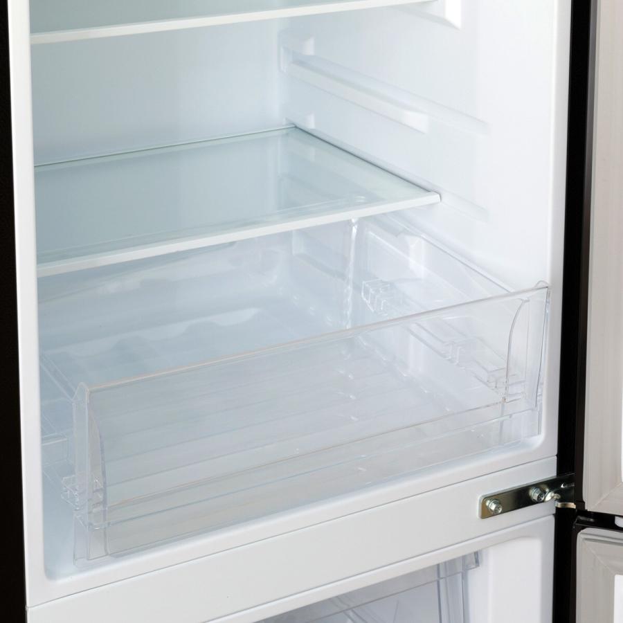 ニトリ（NITORI） 133L 2ドア直冷式冷凍冷蔵庫 (NRー133L ブラック