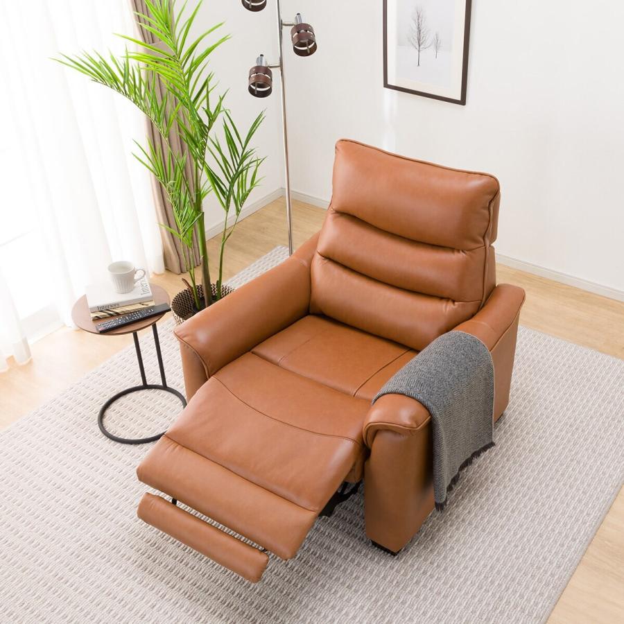 ニトリ（NITORI） 1人用電動リクライニングソファ(Nビリーバ3 厚革