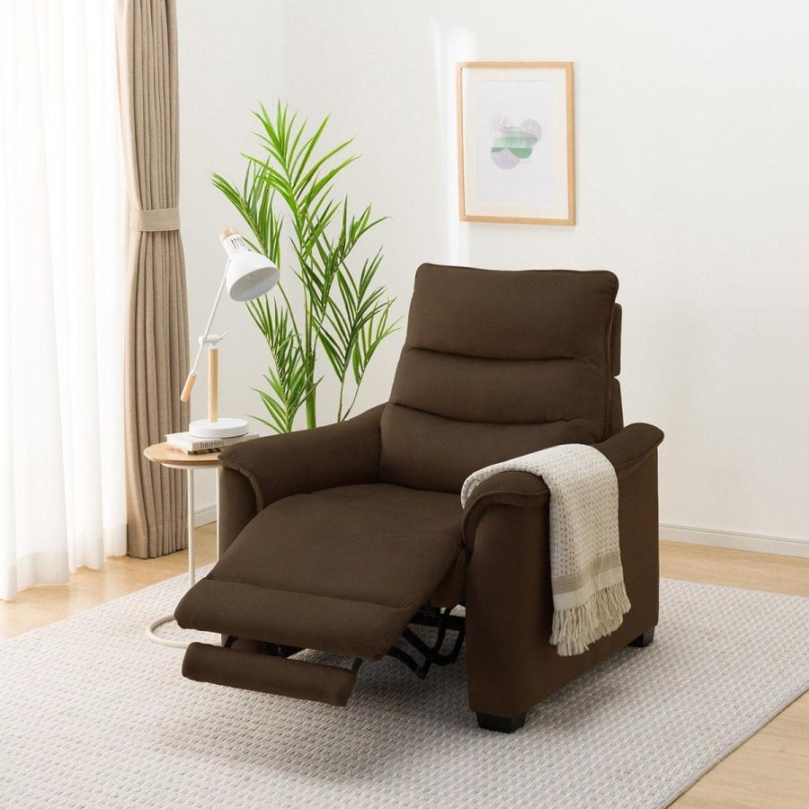 ニトリ（NITORI） 1人用電動リクライニング布張りソファ(Nビリーバ3