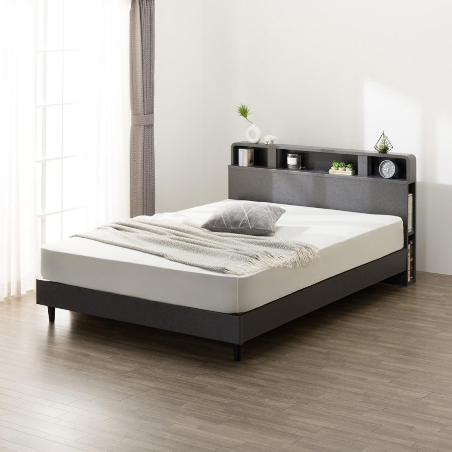 ニトリ（NITORI） すのこダブルベッドフレーム(NS-006 LEG/LOW GY