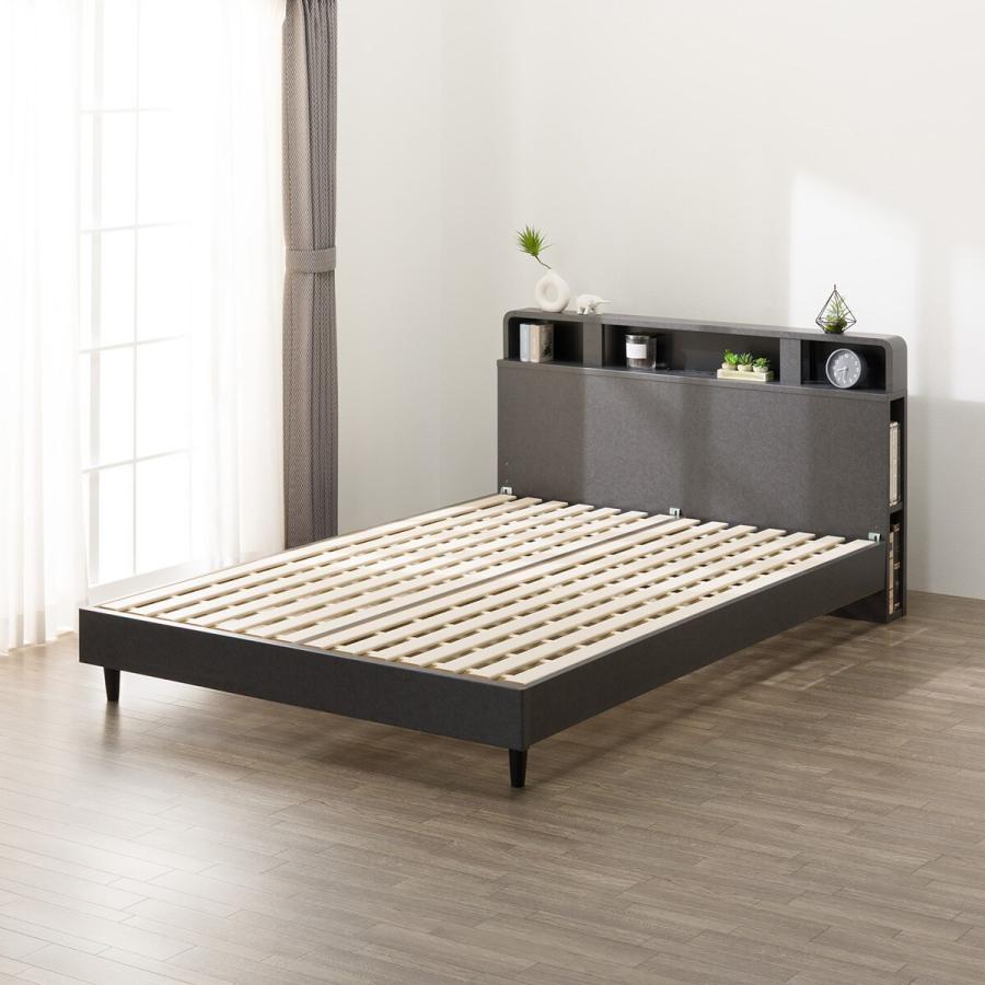 ニトリ（NITORI） すのこダブルベッドフレーム(NS-006 LEG/LOW GY