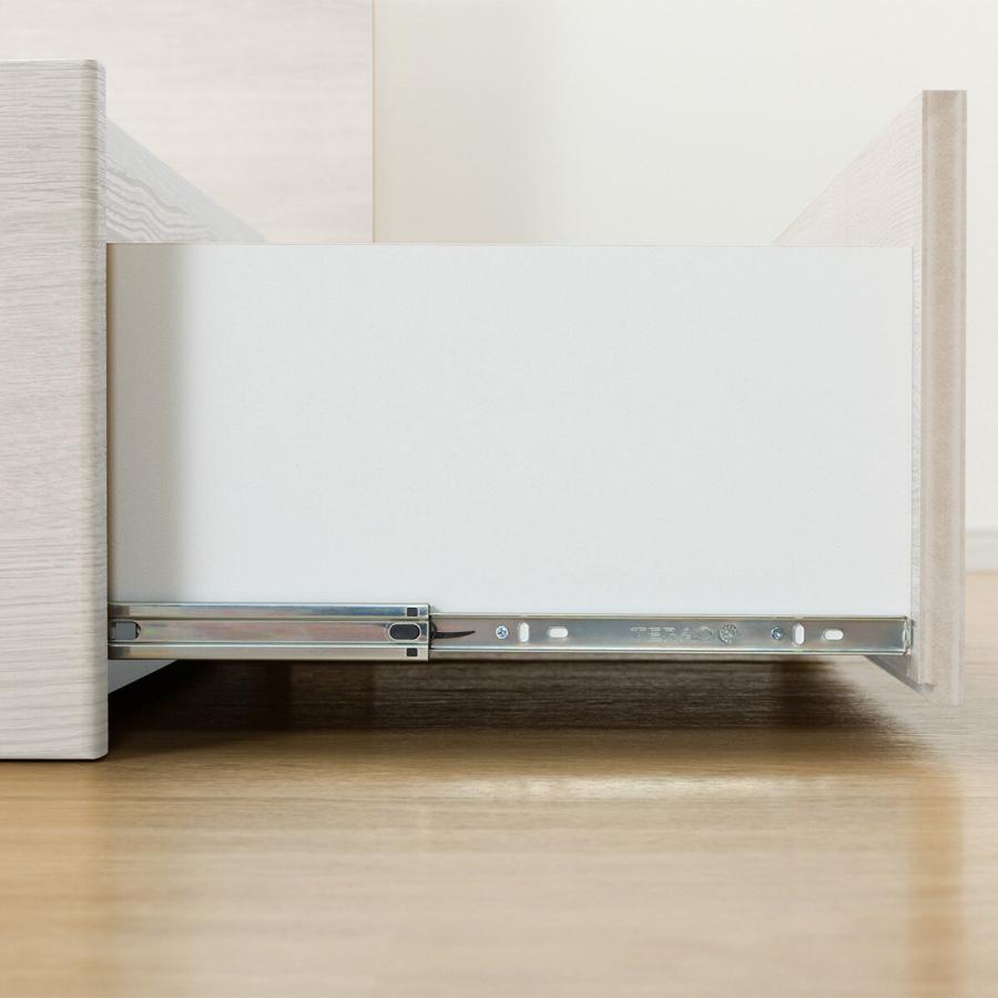 ニトリ（NITORI） ダブル 収納付きベッドフレーム(NS-001 深型/床板 WW