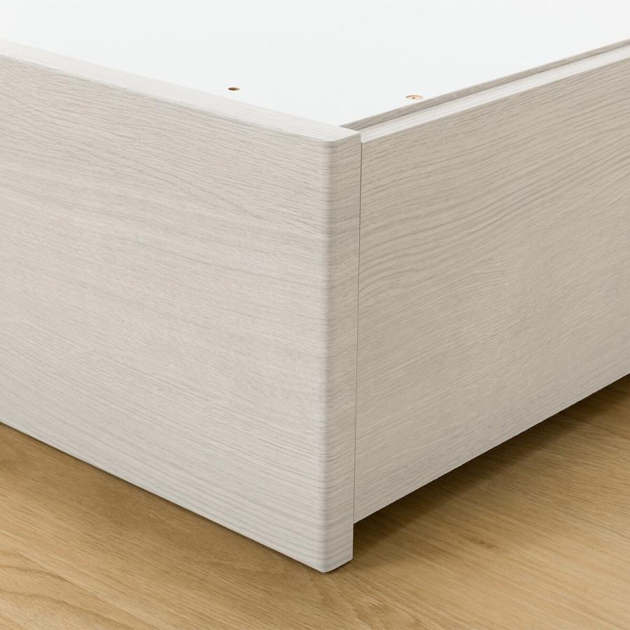 ニトリ（NITORI） ダブル 収納付きベッドフレーム(NS-001 深型/床板 WW