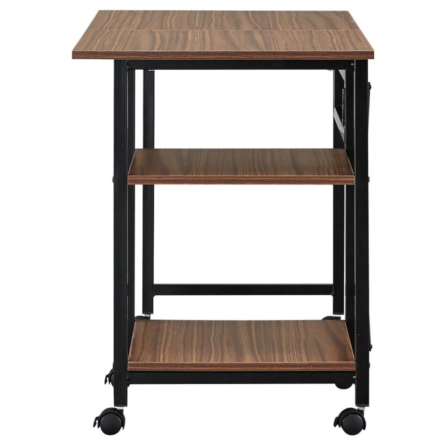 ニトリ（NITORI） 折りたたみデスクワゴン(ZTW-7 WN/BK) 学習机 学習