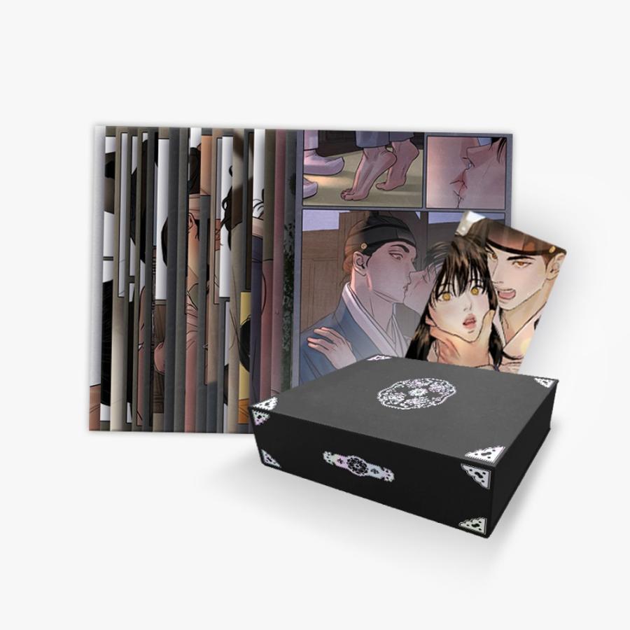 韓国 コミック グッズ『夜画帳：ROK（録）』はがき132枚＋ポスター1枚