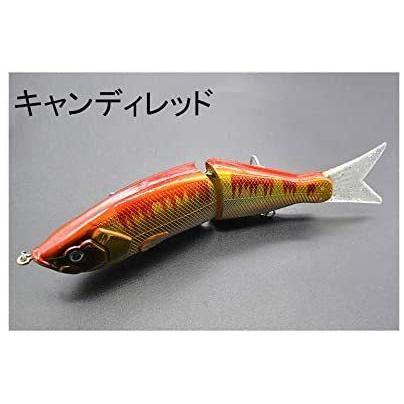 釣り具 ビックベイト ルアー S字系 ソフトテール キャンディレッド