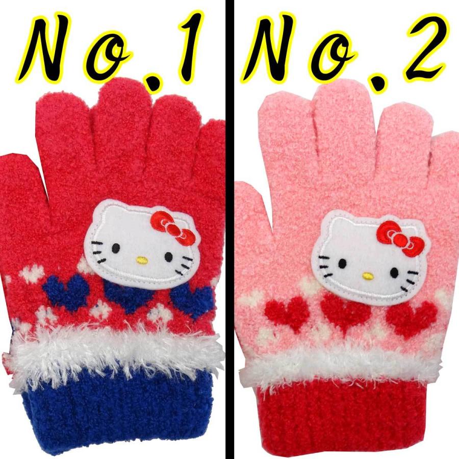 日本製 子供用 手袋 五指 ハローキティ KT41303 6171-00301 : 日本橋
