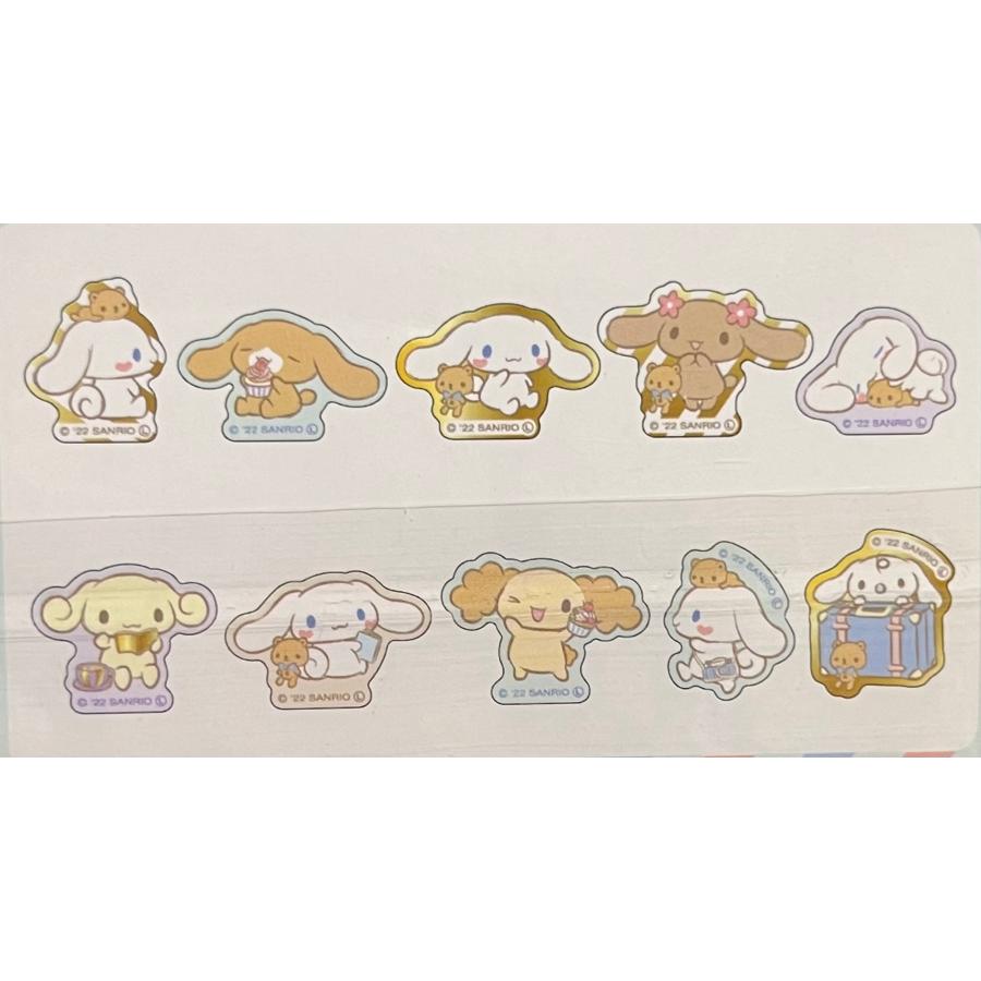 シナモロール サンリオ フレークシール ステッカー ブルー 青