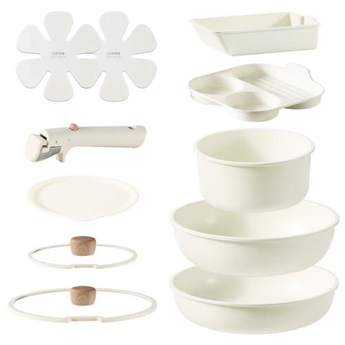 CAROTE カローテ フライパン セット 11点 IH?ガス火対応 PFOAなどの