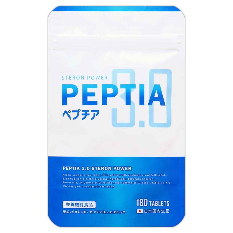 ペプチア 3.0 ステロンパワー 180粒 PEPTIA マカ 亜鉛 シトルリン 男性