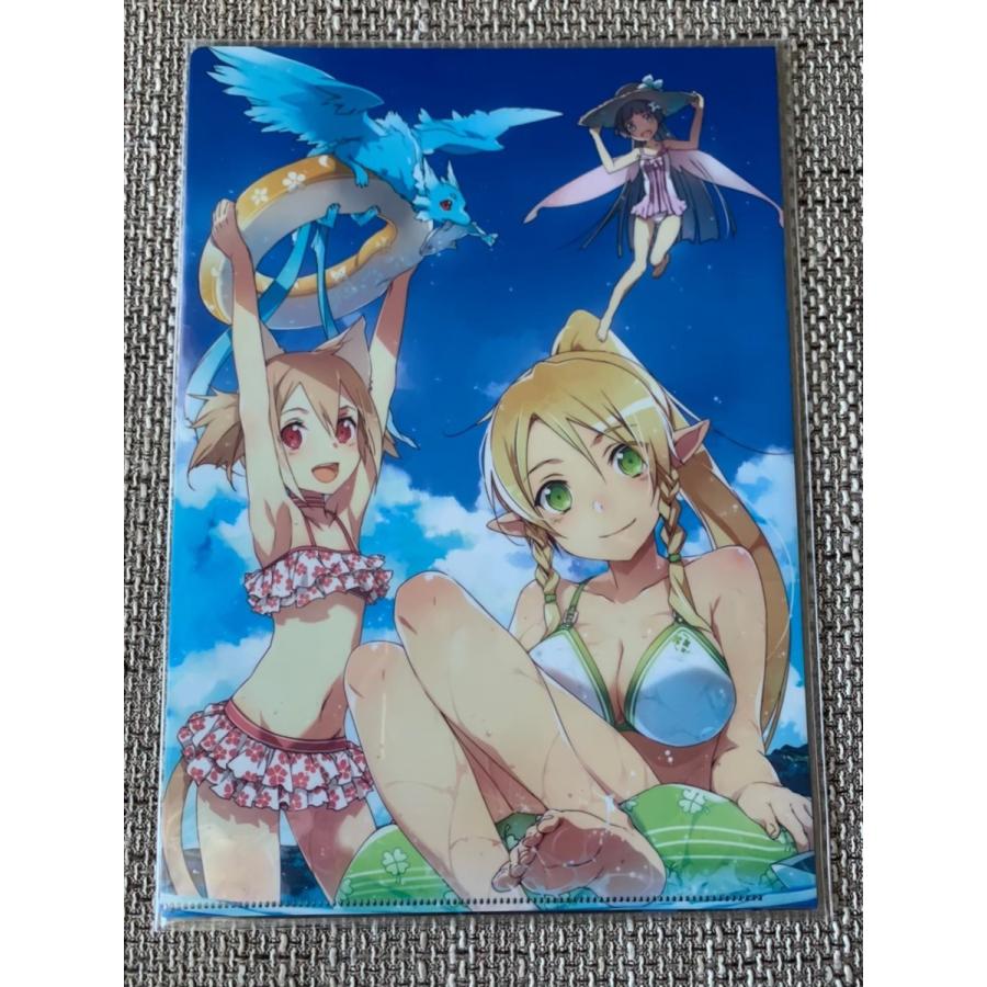 ☆ ソードアートオンライン abec クリアファイル 1枚 水着 シリカ