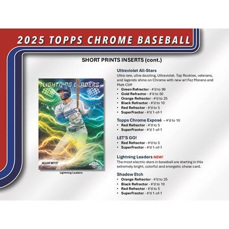 MLB 2025 TOPPS CHROME HOBBY BOX（送料無料） : トレカショップ二木