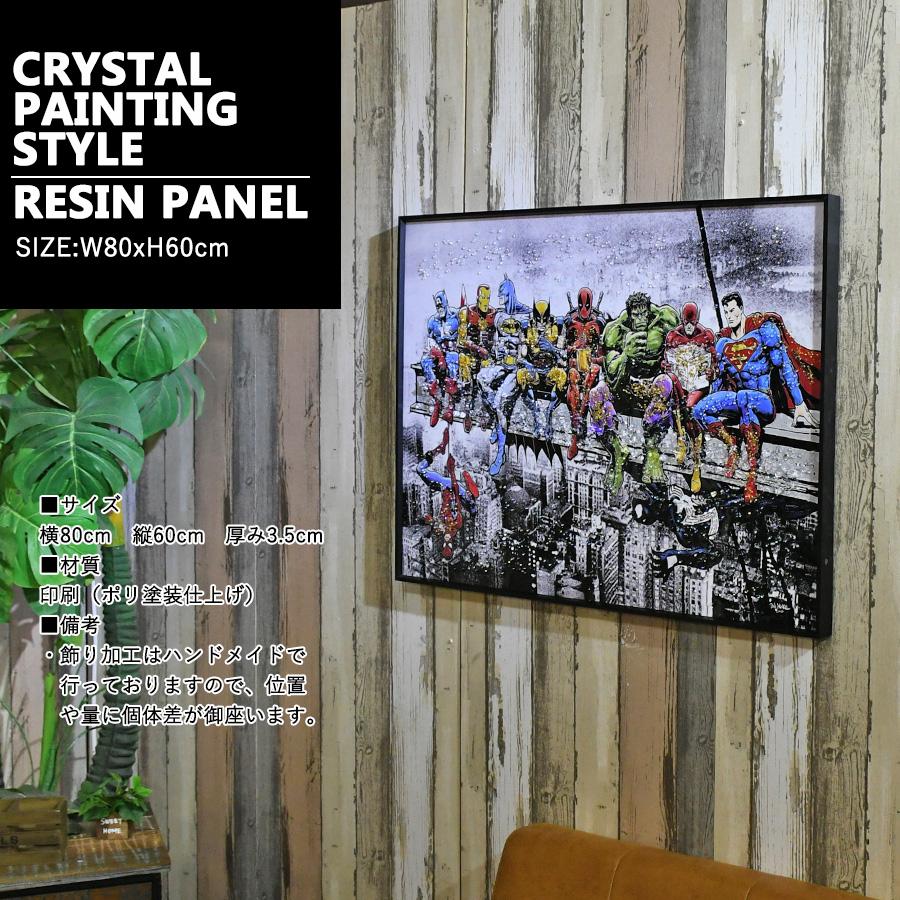 アートパネル 60×80 水晶絵 KH834 ヒーロー アメコミ ポップアート