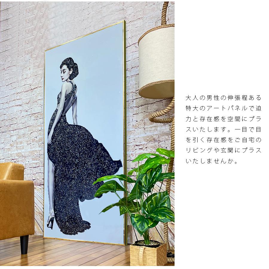 アートパネル 90×180 水晶絵 KH479B オードリーヘップバーン 女性 人物