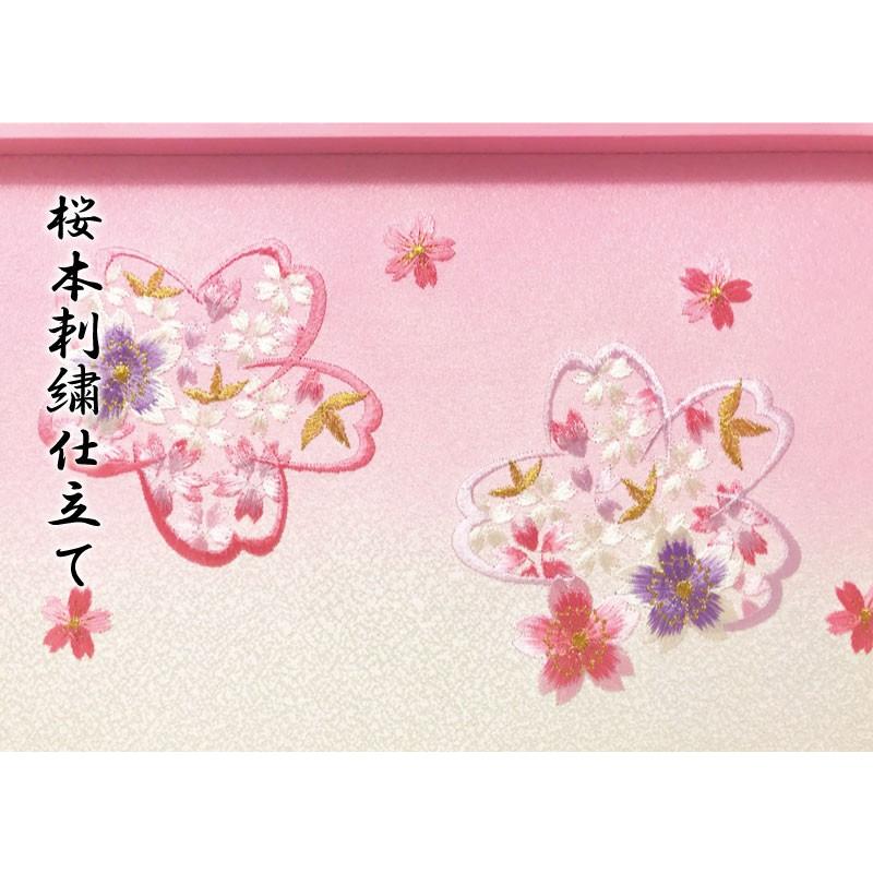 雛人形 ひな人形 ピンクケース コンパクト 雛 ケース飾り 親王飾り